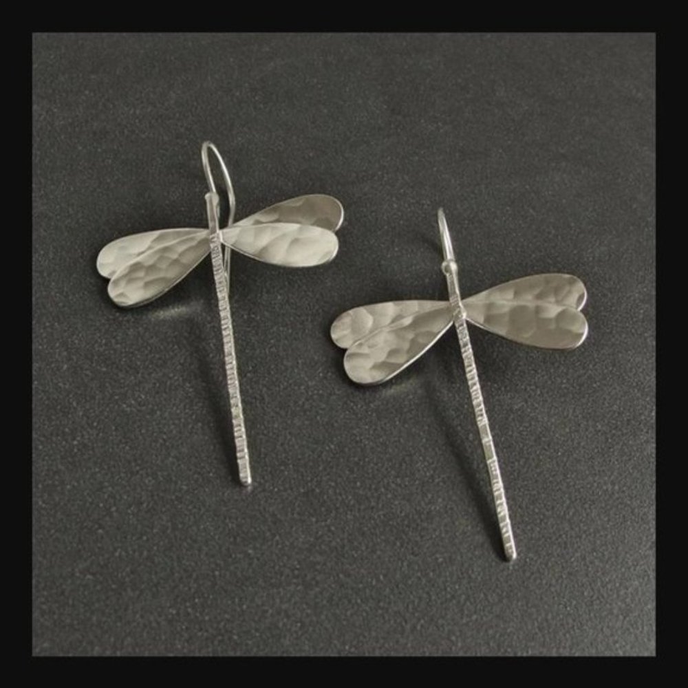 Dragonfly Drop Earrings - Picture 10 of 10